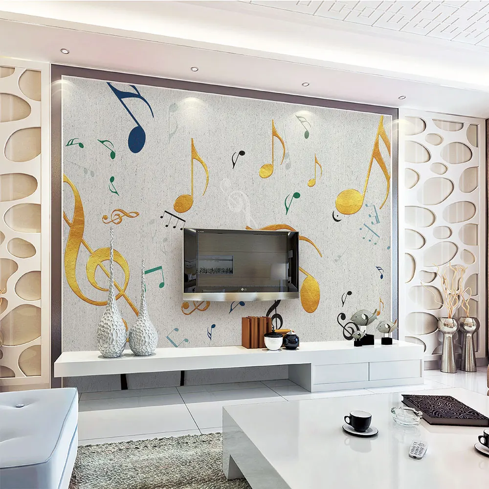 3d wallpaper modern minimalist texture notes TV background wall painting - waterproof covering | Обустройство дома
