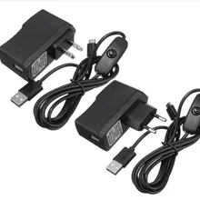 5V 2.5A EU US AU зарядное устройство адаптер питания зарядное устройство+ микро USB переключатель зарядный кабель для Raspberry Pi 3 2 Модель B
