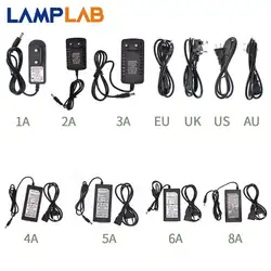 DC Питание 5 V-24 V Трансформаторы освещения для Светодиодные ленты 1A 2A 3A 4A 5A 6A света конвертер