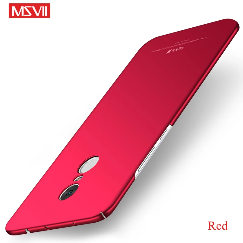 Чехол Msvii для Xiaomi Redmi Note 4X Тонкий чехол с кольцом для Xiaomi Redmi Note 4 Чехол-держатель для Xiomi Redmi Note 4 4X - Цвет: Red