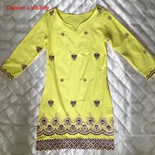 Индия танец Топы корректирующие ручной работы Вышивка Для женщин танец живота Топы корректирующие Индия танец Костюмы для танца живота этап Практика Производительность Костюмы