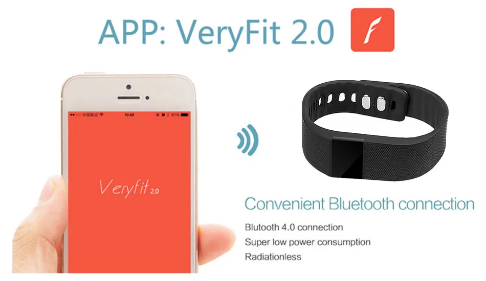 Tw64 Fitness Tracker Bluetooth 4 0 Smart Band Veryfit Smartband Tw64 Fitness Tracker Bluetooth 4 0