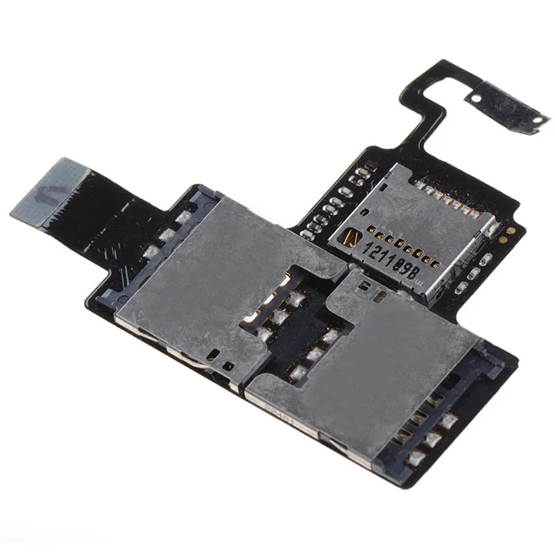 Mobile Phone Flex Cables New Flex Cable MicroSD Sim Card Holder For HTC