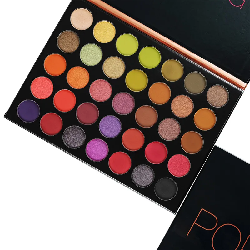 Модные Beauty Glazed 35 цветов натуральные матовые Перламутровые тени для век хайлайтер