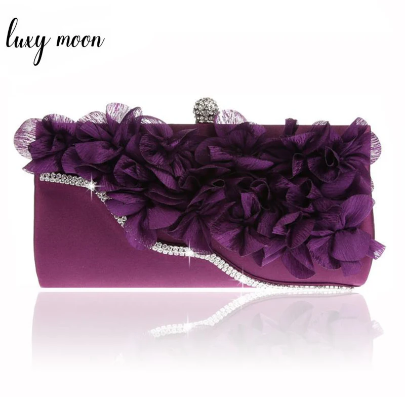 

Luxy moon petal evening bags 6 color all match full dress women day clutch chains shoulder bag purse and handbags women totes