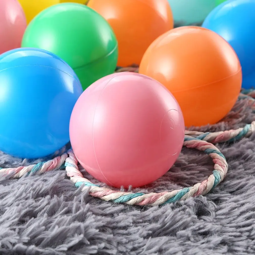 50/150 шт красочные мячи, мягкие пластиковые океанские шарики, экологически чистые забавные детские игрушки для плавания, бассейн, океанские волнистые шарики диаметром 7 см