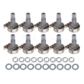

Yibuy 10x A500K OHM Audio MINI POTS Guitar Potentiometer for Electric Guitar