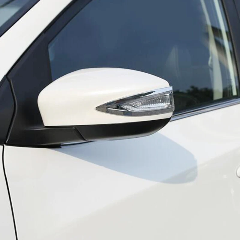 

ABS Chrome car styling For NISSAN TIIDA 2016 2017 accessories Car Rearview mirror decoration strip frame panel cover trim