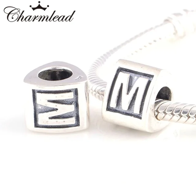 pandora charms originales plata letras pandora charms originales plata letras