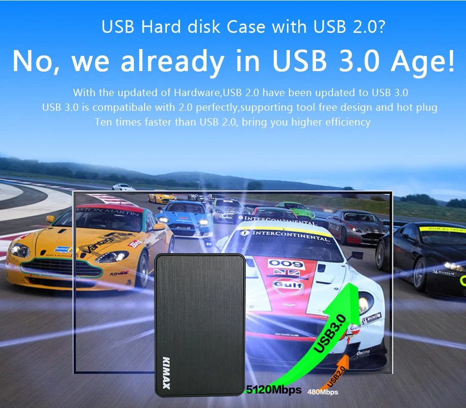 blueendless 2 5 Inch HDD Case Sata to USB 3 0 Hard Drive Disk External Storage 3