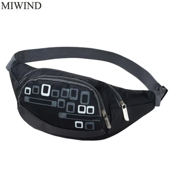 

Free Shipping Waterproof Waist Pack For Men Women Casual Functional Fanny Pack Hip Money Belt Travel Mobile Phone Bag WUP104