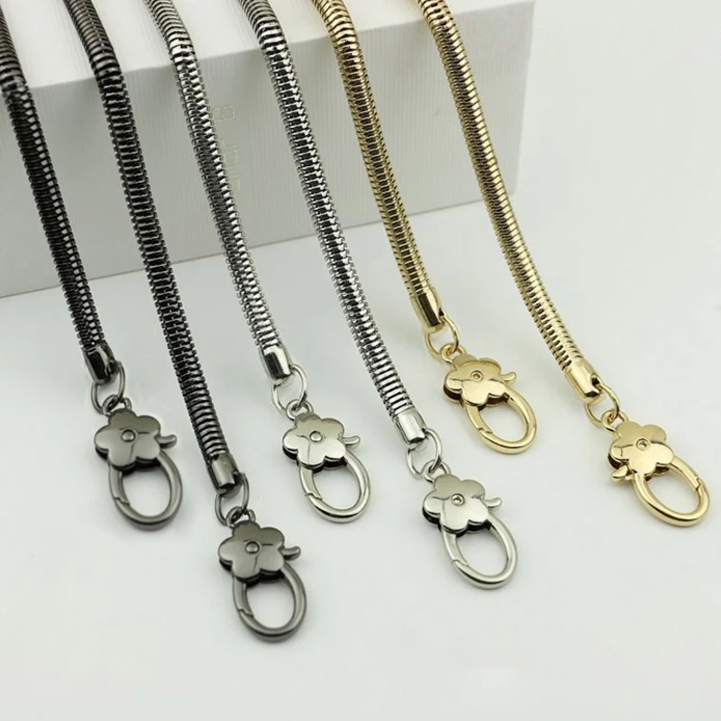 silver bag strap