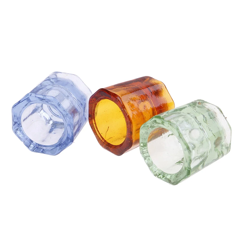 1PC Crystal Glass Dappen Dish Lid Bowl Cup Holder Manicure Equipment Nail Tool For Nail Art Acrylic Powder Liquid Glass Cup