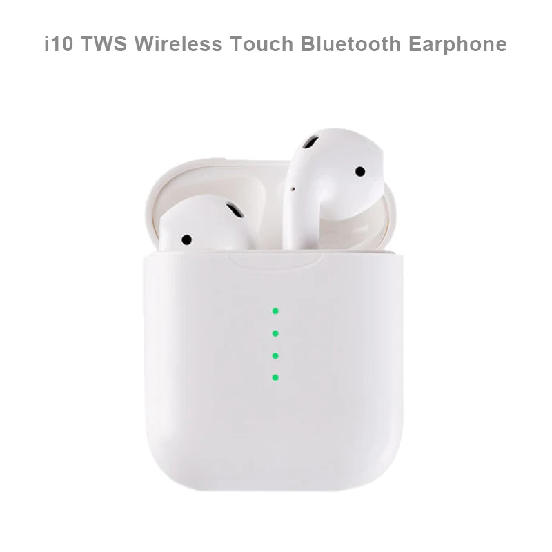 

New i10 Mini TWS Wireless Touch Bluetooth Earphone AirDots Stereo Earbuds Headset With Mic for iPhone Samsung Xiaomi Huawei