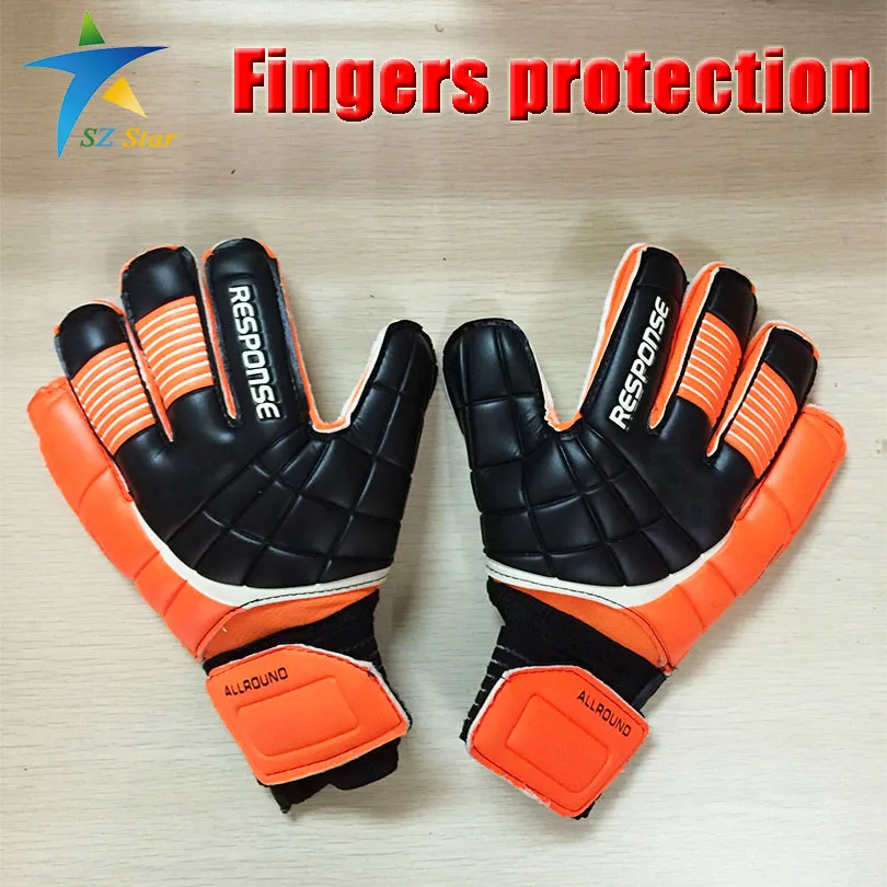 2015 Soccer Goalkeeper Gloves finger protection Professional American