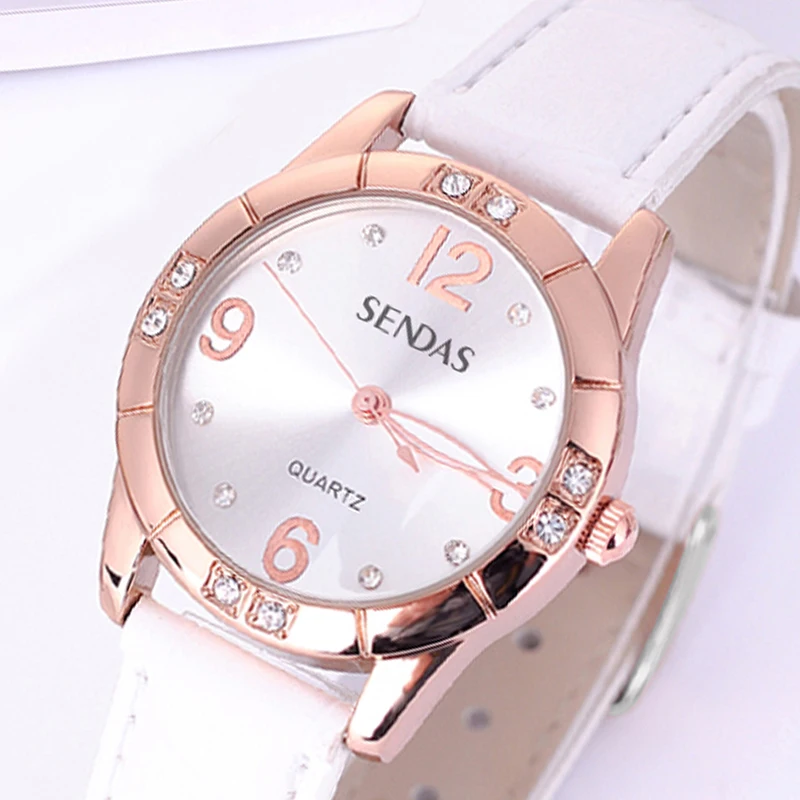 SENDAS New Rose Gold Quartz Watches Ladies Fashion Watch Brand Waterproof Female Watches Luxury Belt Bracelet Watch Women Clock SENDAS New Rose Gold Quartz Watches Ladies Fashion Watch Brand Waterproof Female Watches Luxury Belt Bracelet Watch Women Clock