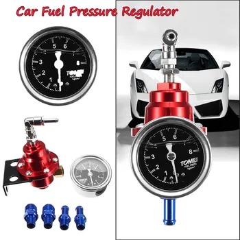 

Adjustable Auto Car Fuel Pressure Regulator with kPa Oil Gauge Kit RD Exquisite Red Fuel Pressure Regulator