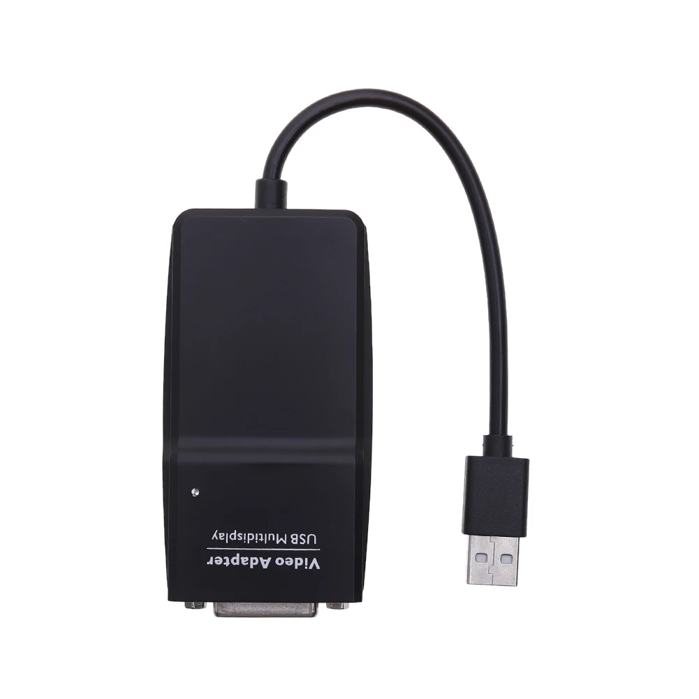 

Multi Display Monitor Video Adapter USB2.0 to DVI Graphic Video Converter Adapter for Laptop Notebook PC with CD Drive LY4