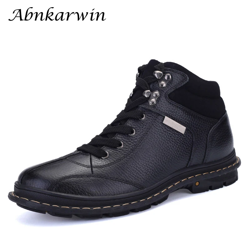 

Fashionable 100% Genuine Leather Man Shoes Casual Wear-resistant Leather Anti-skid Sewing Line Lace Up Shoes Men Footwear