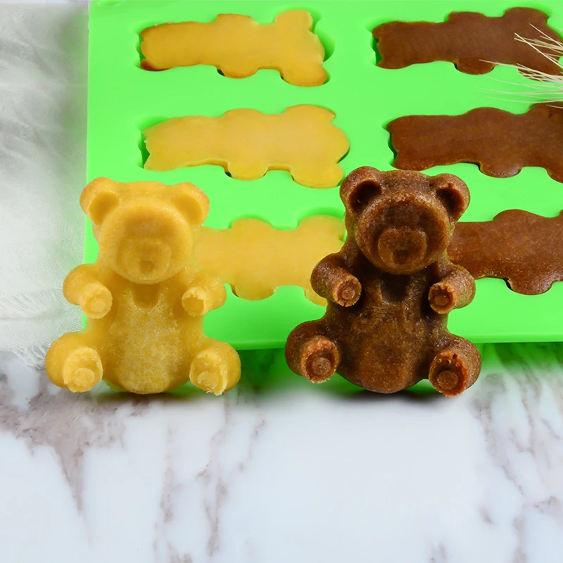 24 полости клейкий медведь Силиконовые формы для леденцов шоколадное желе формы печенья DIY Инструменты для выпечки украшения торта формы