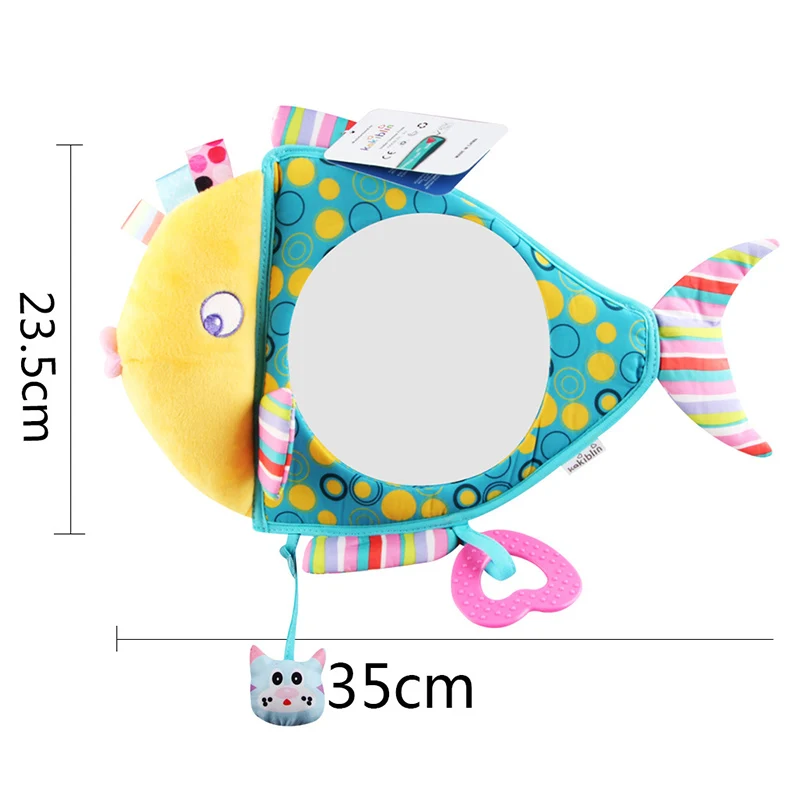 Baby Toy Stuffed Plush Toddler Car Seat Fish Mirror Stroller Hanging Newborn Rattles Educational Toys 0~12 Months BB3105 (5)