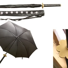 S2724 аниме RORONOA Зоро шусуи Черный Зонт-самурайский меч одна штука W/сумка 39,5"