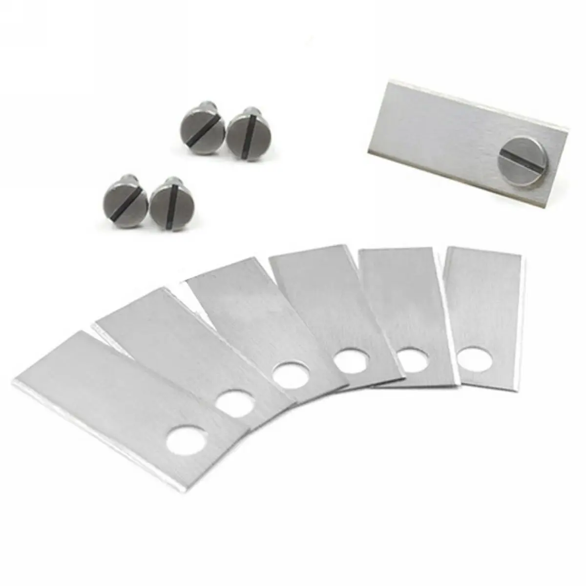 36PCS/set Auto Robot Mower Blade Lawnmower Blades & Screws 42*17.5*o.6mm Silver Tool accessories