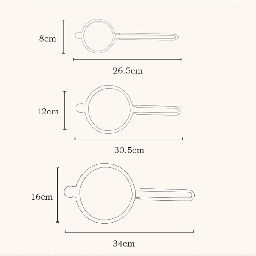 304 нержавеющая сталь тонкая сетка СИТО ДУРШЛАГ муки сито с силиконовой ручкой, сок и чай кухня инструменты