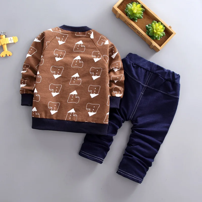 BibiCola/Новинка года, комплект одежды для мальчиков, детская одежда с рисунком осенняя куртка для мальчиков с капюшоном+ рубашка+ штаны, детский спортивный костюм