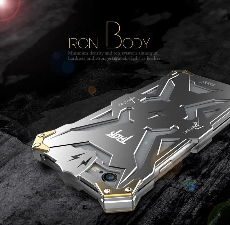 Дизайн Zimon металлические бронированные Чехлы для IPhone 7 серии алюминиевый чехол для IPhone 8 корпус телефона