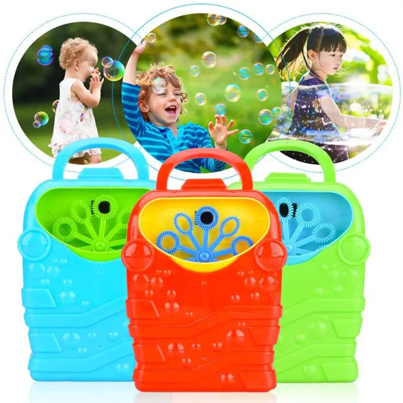 

Creative Colorful Funny Electric Bubble Machine Toy Automatic Bubble Blower Bathtub Soap Outdoor Toys for Child Gifts