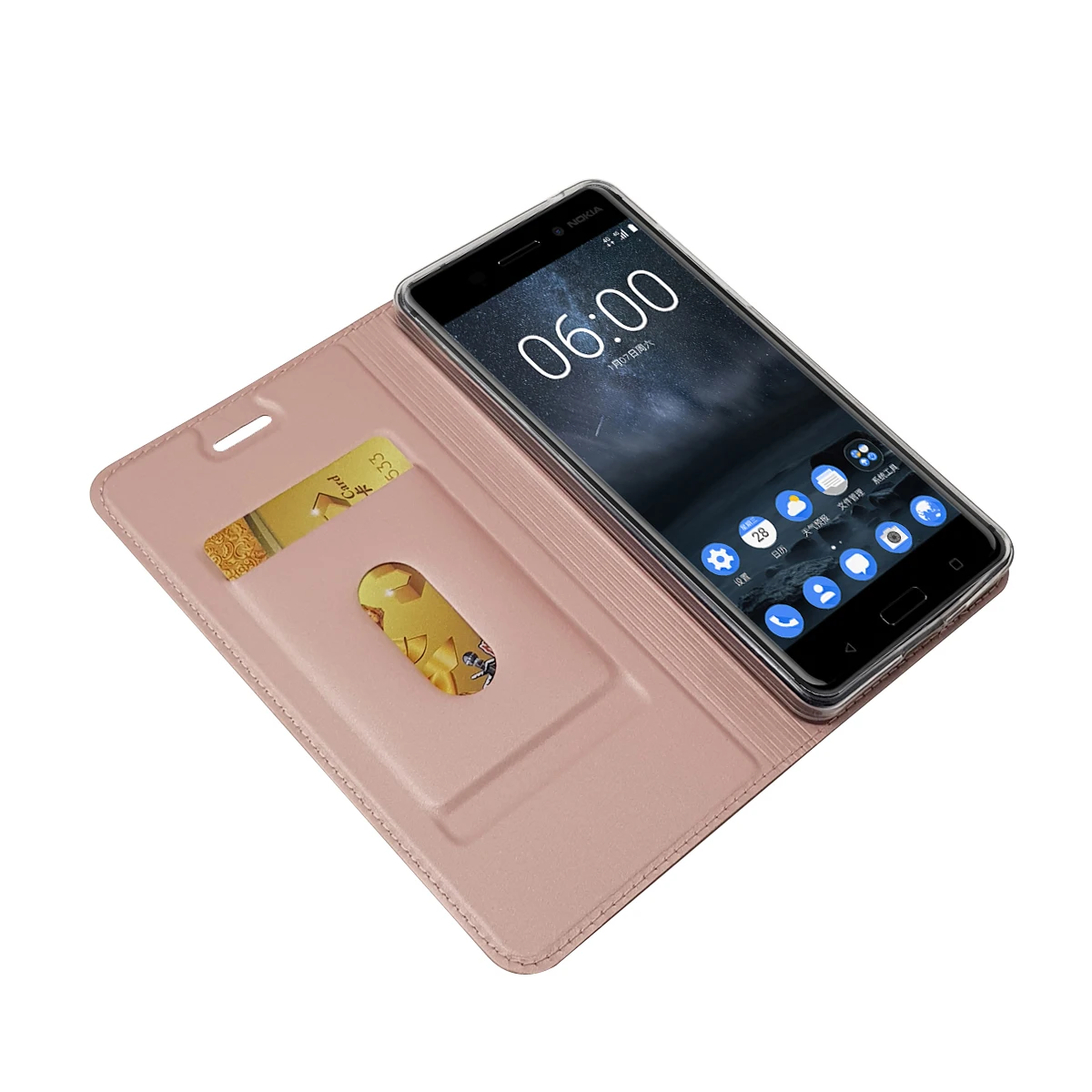 Для Nokia 1 2 3 5 6 7 8 9 чехол s Роскошный кожаный чехол для телефона для Nokia 6 Nokia 7 Plus кошелек закрывающийся чехол