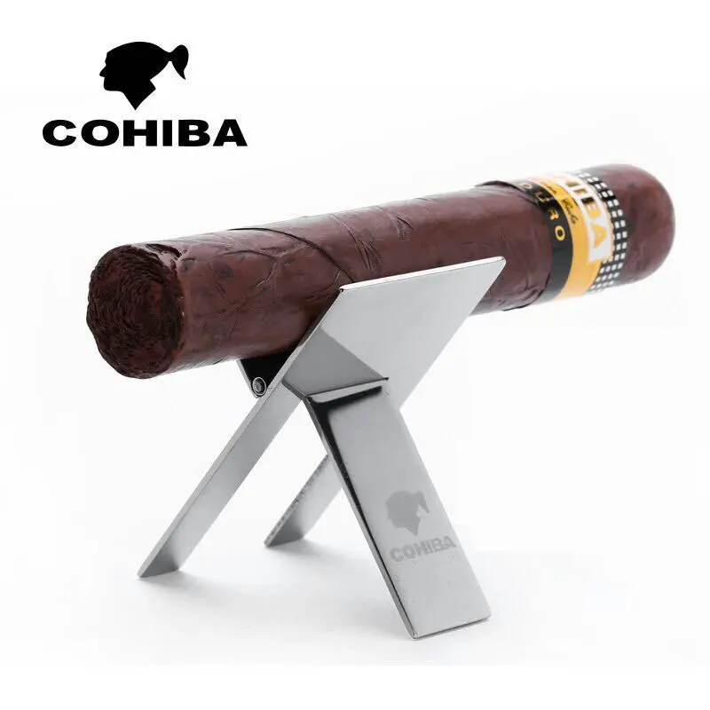 Складной COHIBA держатель для сигары из нержавеющей стали сигара дисплей полка кронштейн