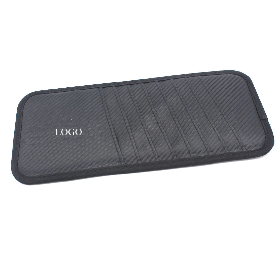 Car Styling Carbon Fiber CD Holder CD Package Car Clip Visor