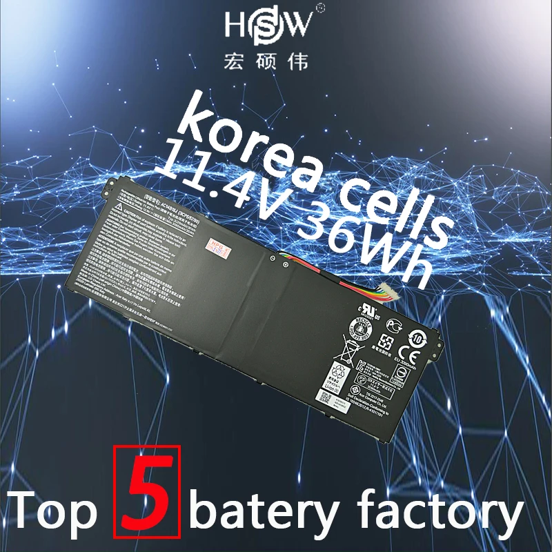 

AC14B8K 11.4V 36WH Original Battery for Acer Aspire E3-111 AC14B8K AC14B18J 3ICP5/57/80 KT.0040G.004 Bateria akku