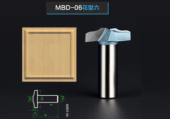

1Pc High Quality Woodworking Door Sheet Patterns Carving Tool Tungsten Carbide Router Bits Mill Cutter Shank 12.7mm 1/2" Model 6