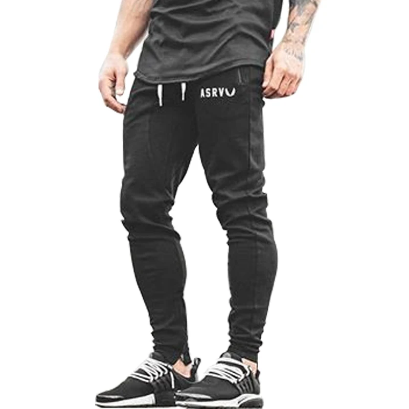 

2019 New Bodyboulding Mens Pants Gyms Zipper packet Pants Brand Clothing Cotton Embroidery Trousers Casual Elastic Fit Joggers