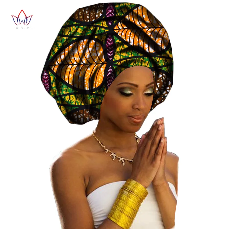 Новые модные африканские головные уборы для женщин Сладкий головной платок для леди высокое качество хлопок африканские женские головные уборы WYC001