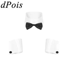 DPOIS, воротник и манжеты, набор, сексуальные мужские колье, невольничьи ограничения, ожерелье, аксессуары для взрослых, геев, косплей, фетиш, эротический костюм