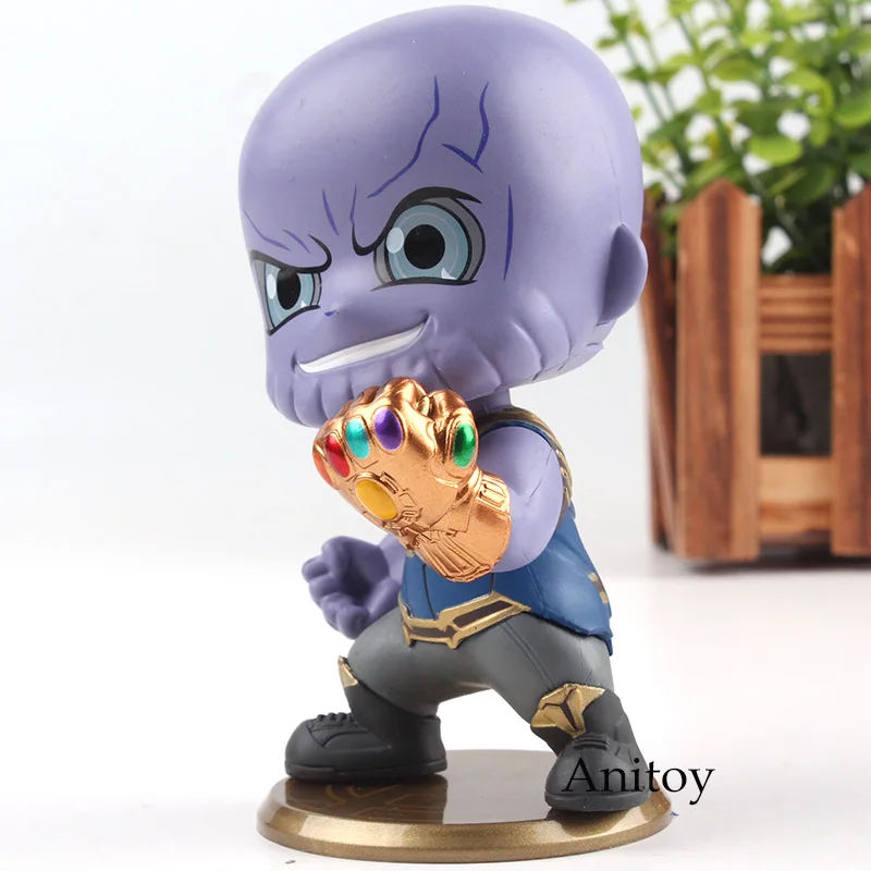 

The Avengers 3 Infinity War Marvel Legends Thanos Q Version Bobblehead Figure Action PVC Collection Model Toys for Boys 11cm