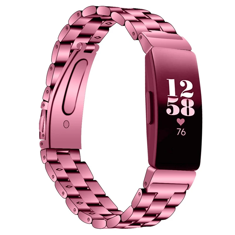Ремешок сменный из нержавеющей стали для Fitbit Inspire HR & роскошный спортивный