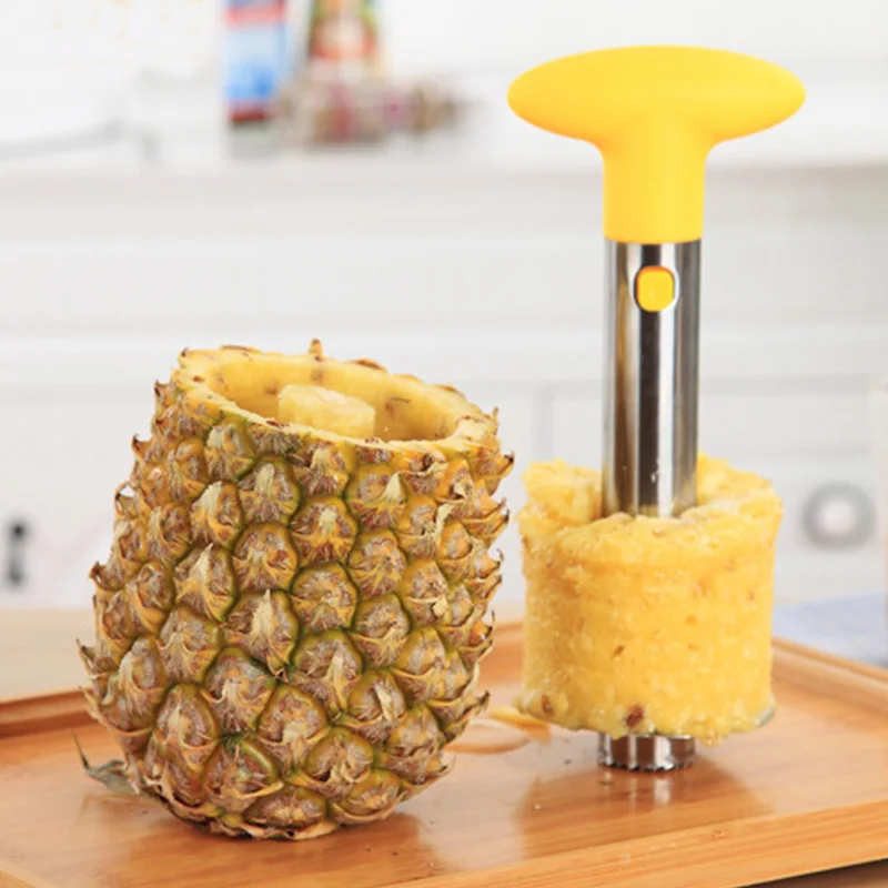 

Stainless Steel Pineapple Peeler Cutter Slicer Corer Peels Cores Slices Apple Fruit Paring Knife Useful Kitchen Accessories