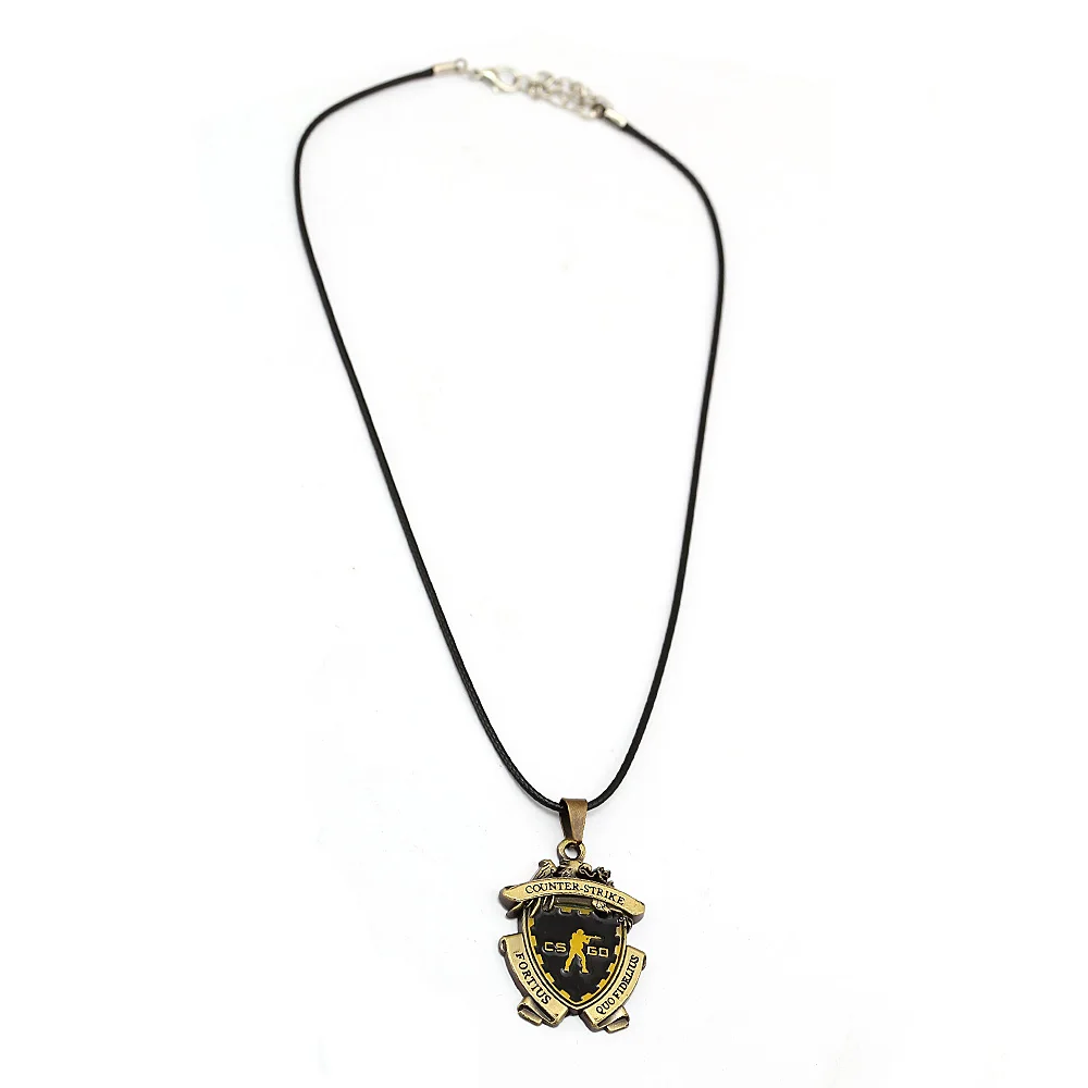 Игра CS GO медаль ожерелье для мужчин из металлического сплава счетчик удара подвеска csgo ожерелье для женщин ювелирные изделия для фанатов подарок сувенир колье - Окраска металла: rope chain