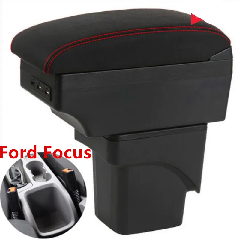 

For Ford Focus Armrest Box Ford Focus 2 Universal Car Central Armrest Storage Box modification accessories