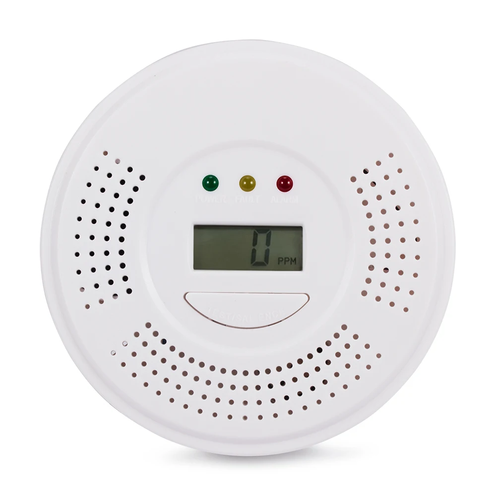 

Home Security Indepedent LCD Digital Carbon Monoxide Detector CO gas Sensor Alarm accurate digital display Voice prompt