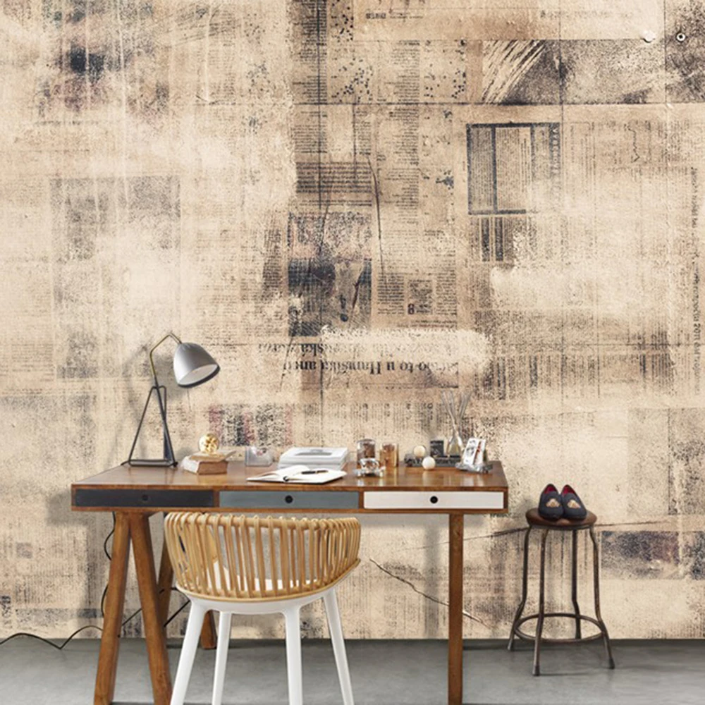 Фон для гостиной старые газеты 3D обои фотообои 3d PW1225006422|papel de pared|papel de3d papel |
