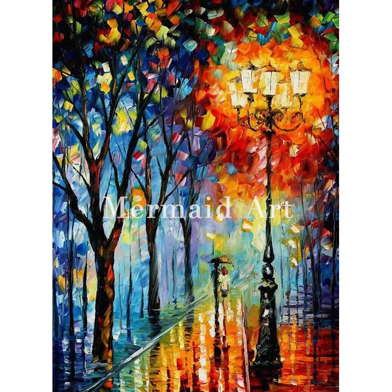 

Hand Painted Painting The Fog of Dreams Oil Painting On Canvas For Abstract Thick Palette Knife Painting Living Room Wall Fine