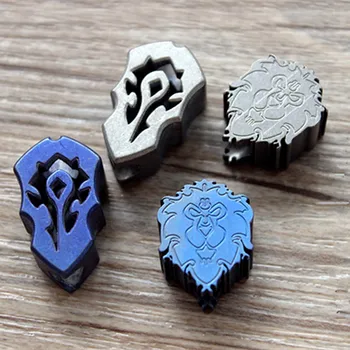 

Word Of Warcraft TC4 Titanium Knife Beads EDC Pocket Tool Paracord Pendant Rope Of Tail With Knife Necklace And Zipper Head
