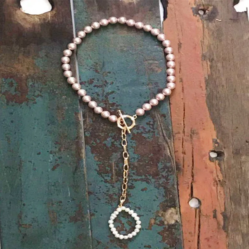 Колье Boho lariat en perles bleues et pendentif corail красная Коралловая подвеска ожерелья слоистые женские массивные Чокеры ожерелья - Окраска металла: 3