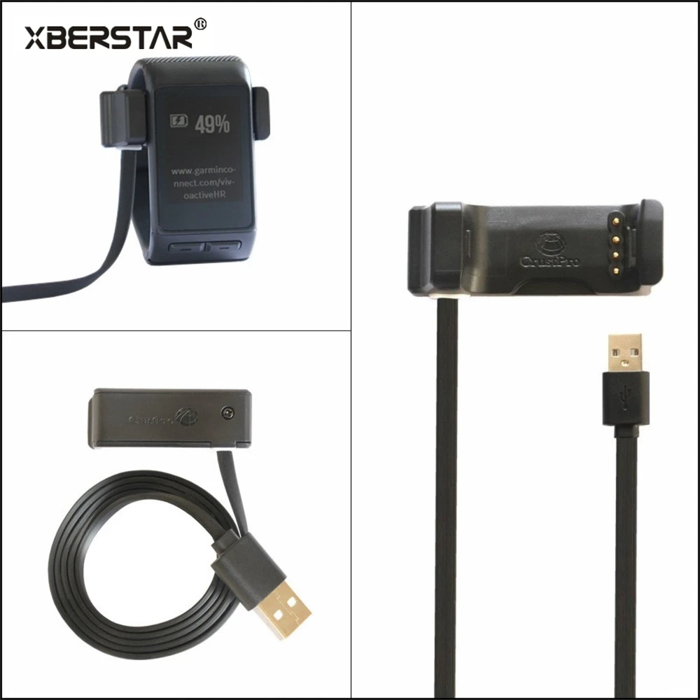  Ersatz USB Daten und Lade Cardle Ladegerät für Garmin Vivoactive HR Herzfrequenzmesser GPS Smart Uh